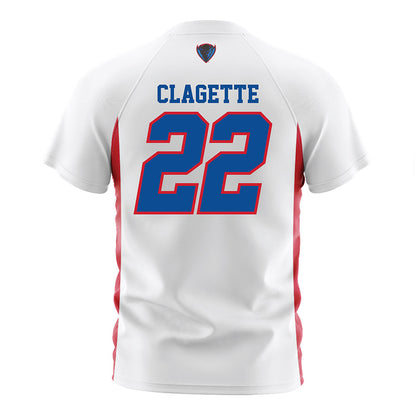 DePaul - NCAA Men's Soccer : Jordan Clagette - Soccer Jersey White