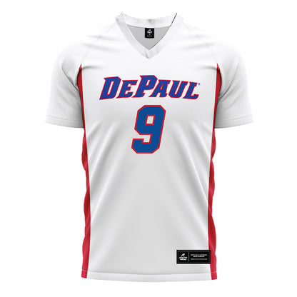DePaul - NCAA Men's Soccer : Liam Mullins - White Soccer Jersey-0