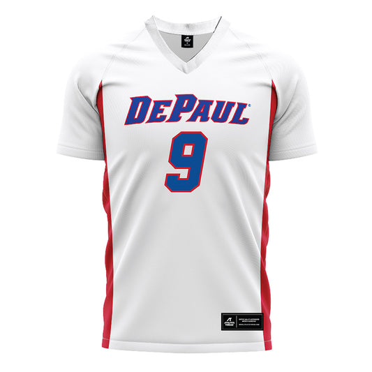 DePaul - NCAA Men's Soccer : Liam Mullins - White Soccer Jersey-0