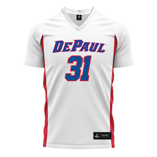 DePaul - NCAA Men's Soccer : Jayden Waski - White Soccer Jersey-0