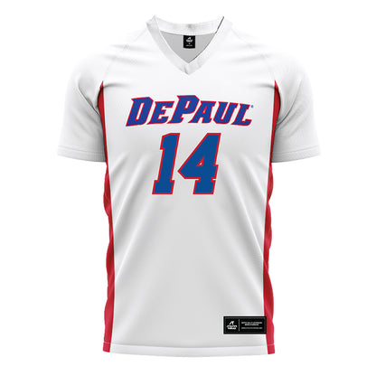 DePaul - NCAA Men's Soccer : Liam Mullins - Soccer Jersey White