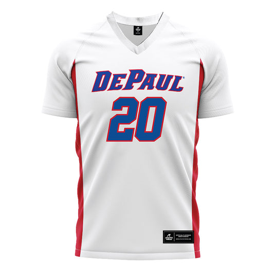 DePaul - NCAA Men's Soccer : Keagan Pace - Soccer Jersey White