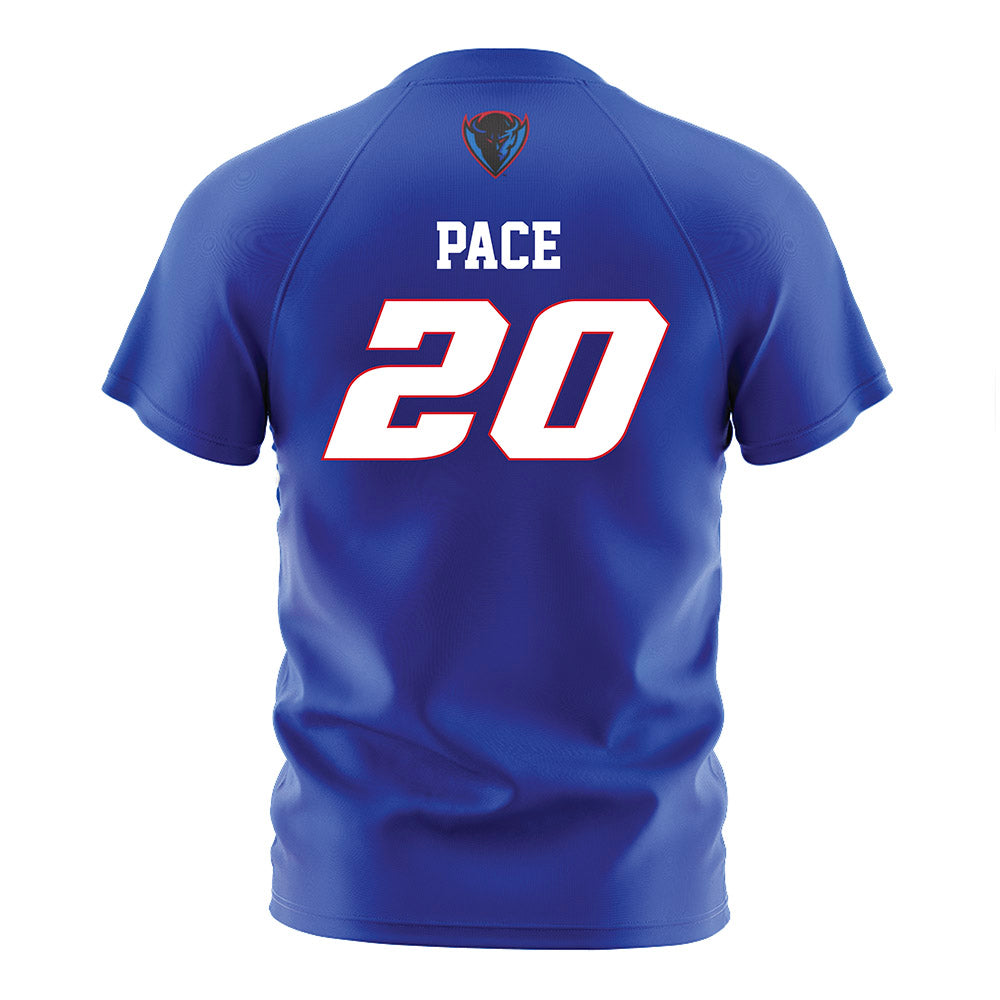 DePaul - NCAA Men's Soccer : Keagan Pace - Soccer Jersey Blue