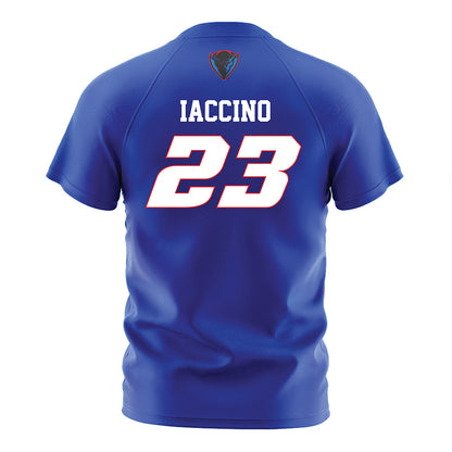 DePaul - NCAA Men's Soccer : Luca Iaccino - Blue Soccer Jersey-1