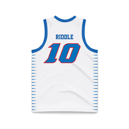 DePaul - NCAA Men's Basketball : Chris Riddle - White Basketball Jersey