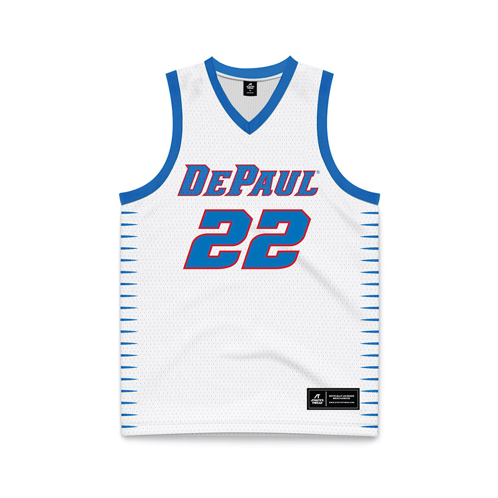 DePaul - NCAA Men's Basketball : Kruz McClure - White Basketball Jersey-0