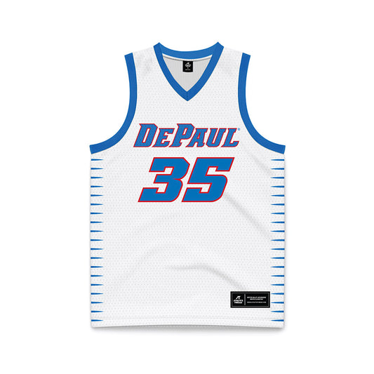 DePaul - NCAA Men's Basketball : NJ Benson - White Basketball Jersey