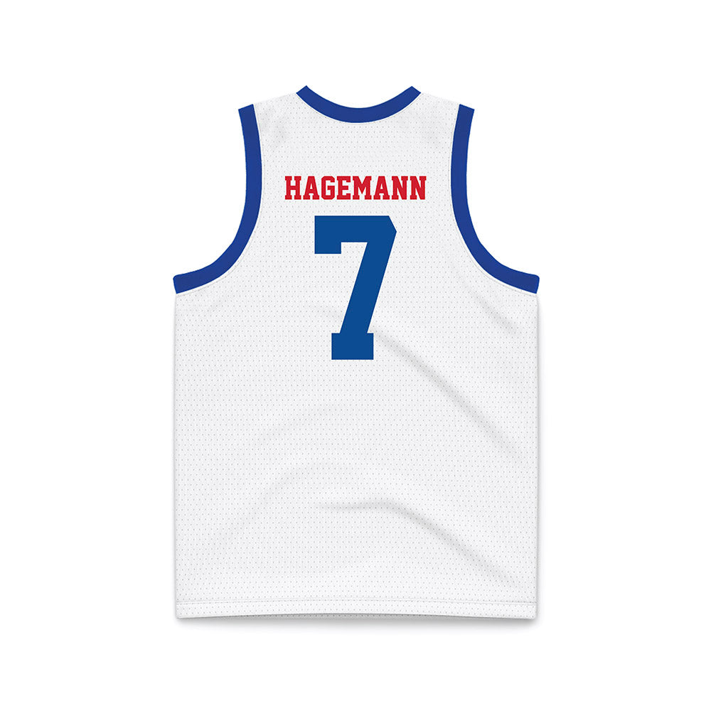 DePaul - NCAA Women's Basketball : Devin Hagemann - White Basketball Jersey-1