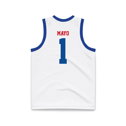 DePaul - NCAA Women's Basketball : Aizhanique Mayo - White Basketball Jersey-1