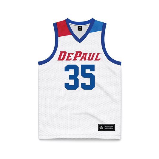 DePaul - NCAA Women's Basketball : Emory Klatt - White Basketball Jersey