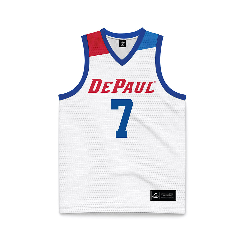 DePaul - NCAA Women's Basketball : Devin Hagemann - White Basketball Jersey-0