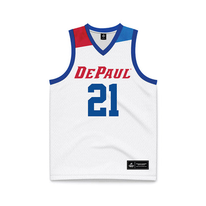 DePaul - NCAA Women's Basketball : Natiah Nelson - White Basketball Jersey-0