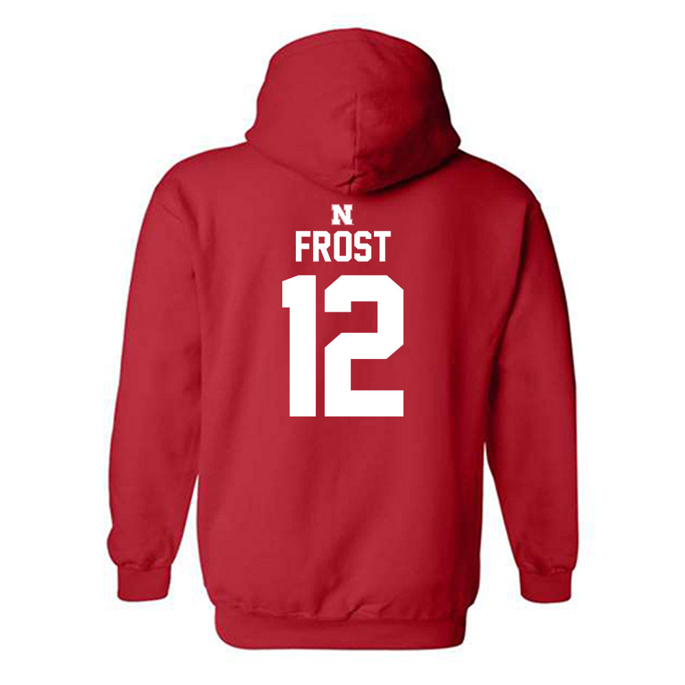 Nebraska - NCAA Baseball : Cael Frost - Classic Shersey Hooded Sweatshirt-1