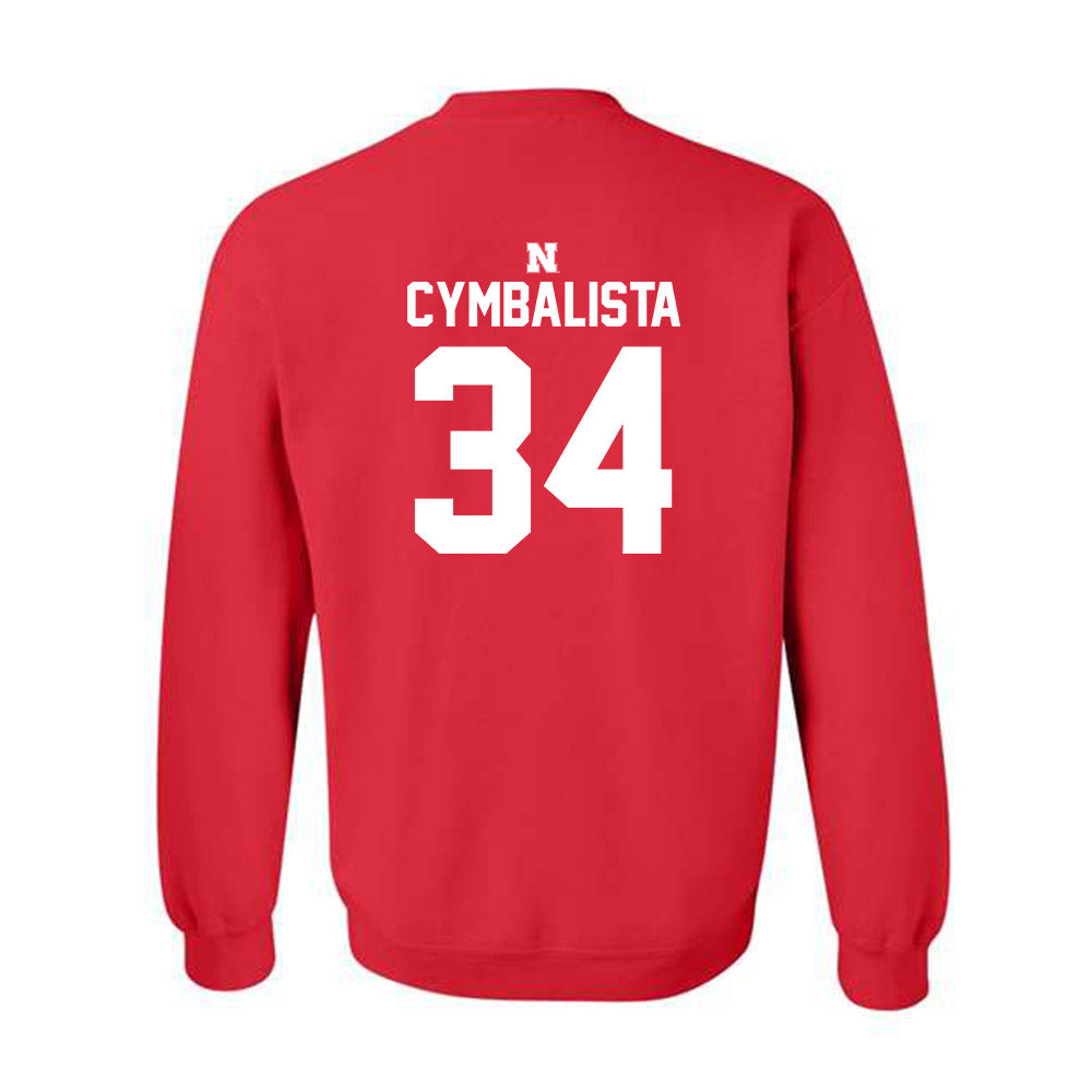 Nebraska - NCAA Baseball : Colin Cymbalista - Classic Shersey Crewneck Sweatshirt-1