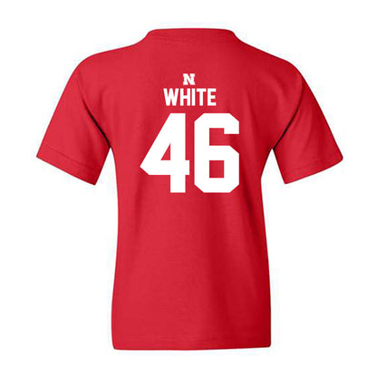 Nebraska - NCAA Baseball : Aiden White - Classic Shersey Youth T-Shirt-1