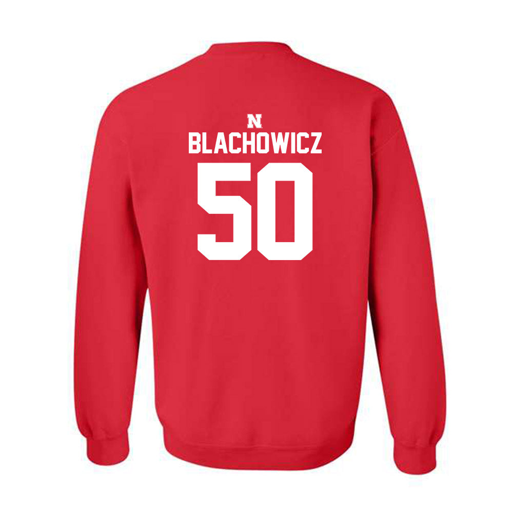 Nebraska - NCAA Baseball : Gavin Blachowicz - Classic Shersey Crewneck Sweatshirt-1