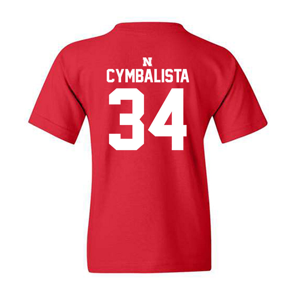 Nebraska - NCAA Baseball : Colin Cymbalista - Classic Shersey Youth T-Shirt-1