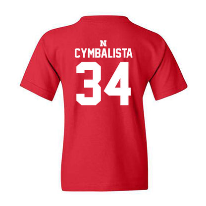 Nebraska - NCAA Baseball : Colin Cymbalista - Classic Shersey Youth T-Shirt-1