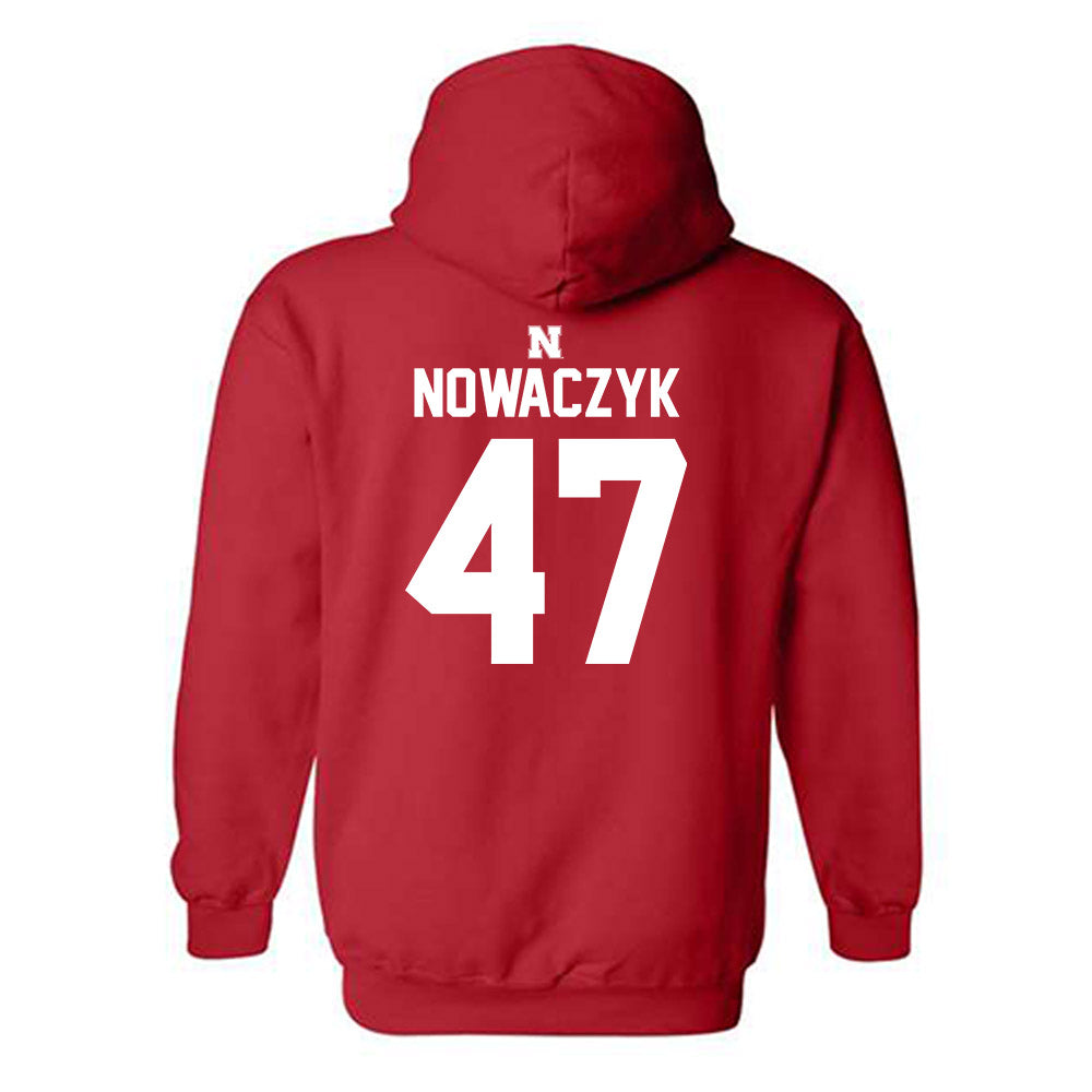 Nebraska - NCAA Baseball : Colin Nowaczyk - Classic Shersey Hooded Sweatshirt-1