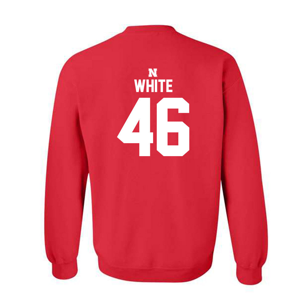 Nebraska - NCAA Baseball : Aiden White - Classic Shersey Crewneck Sweatshirt-1