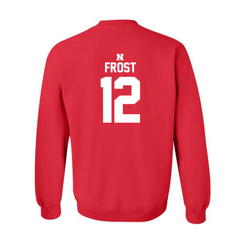 Nebraska - NCAA Baseball : Cael Frost - Classic Shersey Crewneck Sweatshirt-1