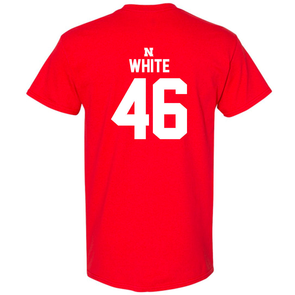 Nebraska - NCAA Baseball : Aiden White - Classic Shersey T-Shirt-1