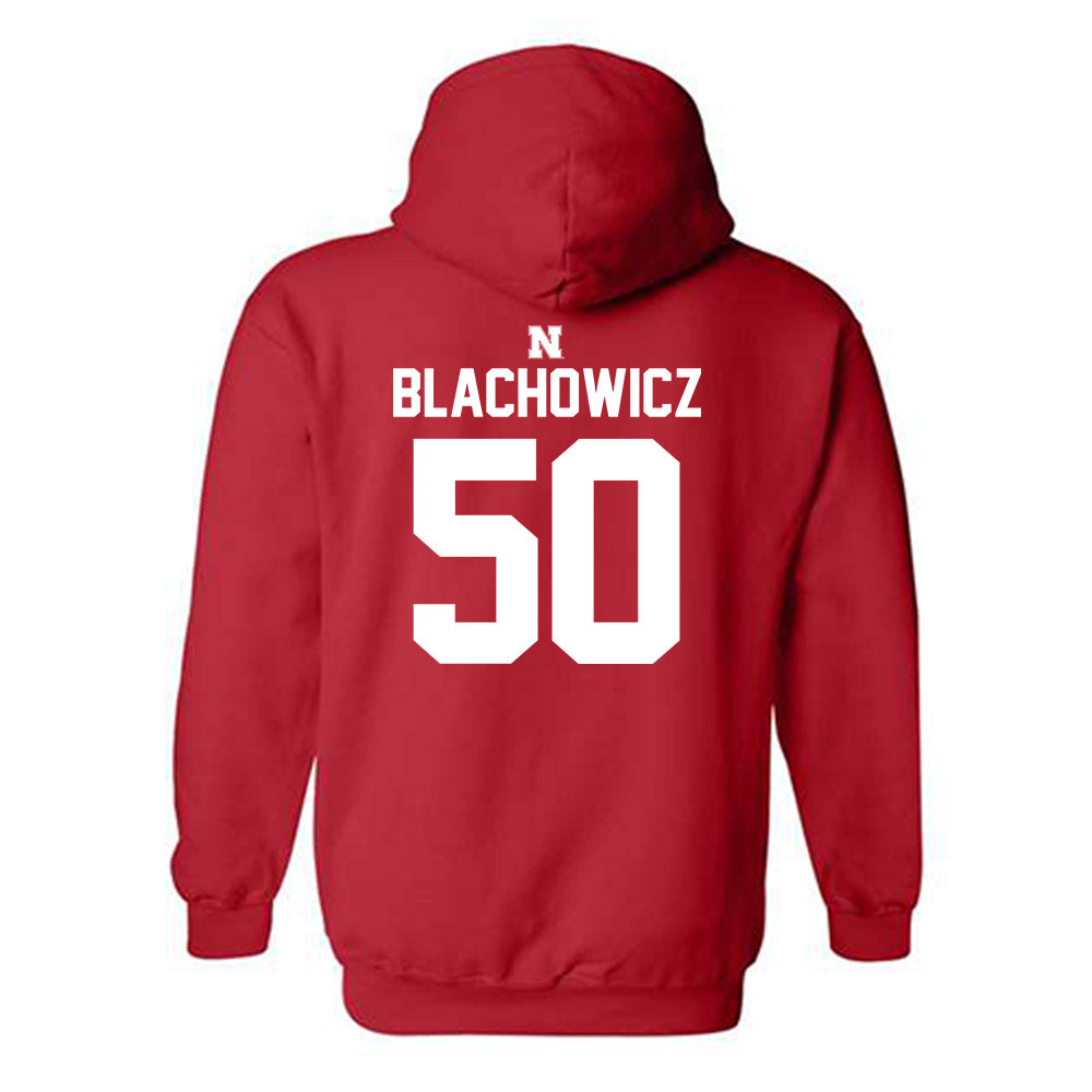 Nebraska - NCAA Baseball : Gavin Blachowicz - Classic Shersey Hooded Sweatshirt-1