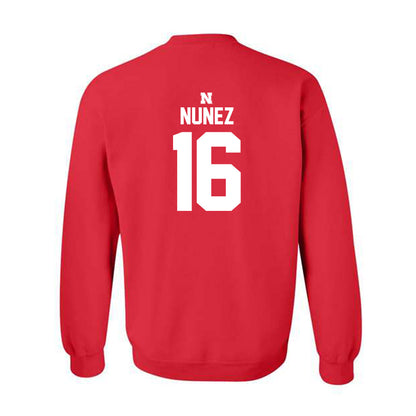 Nebraska - NCAA Baseball : Devin Nunez - Classic Shersey Crewneck Sweatshirt-1