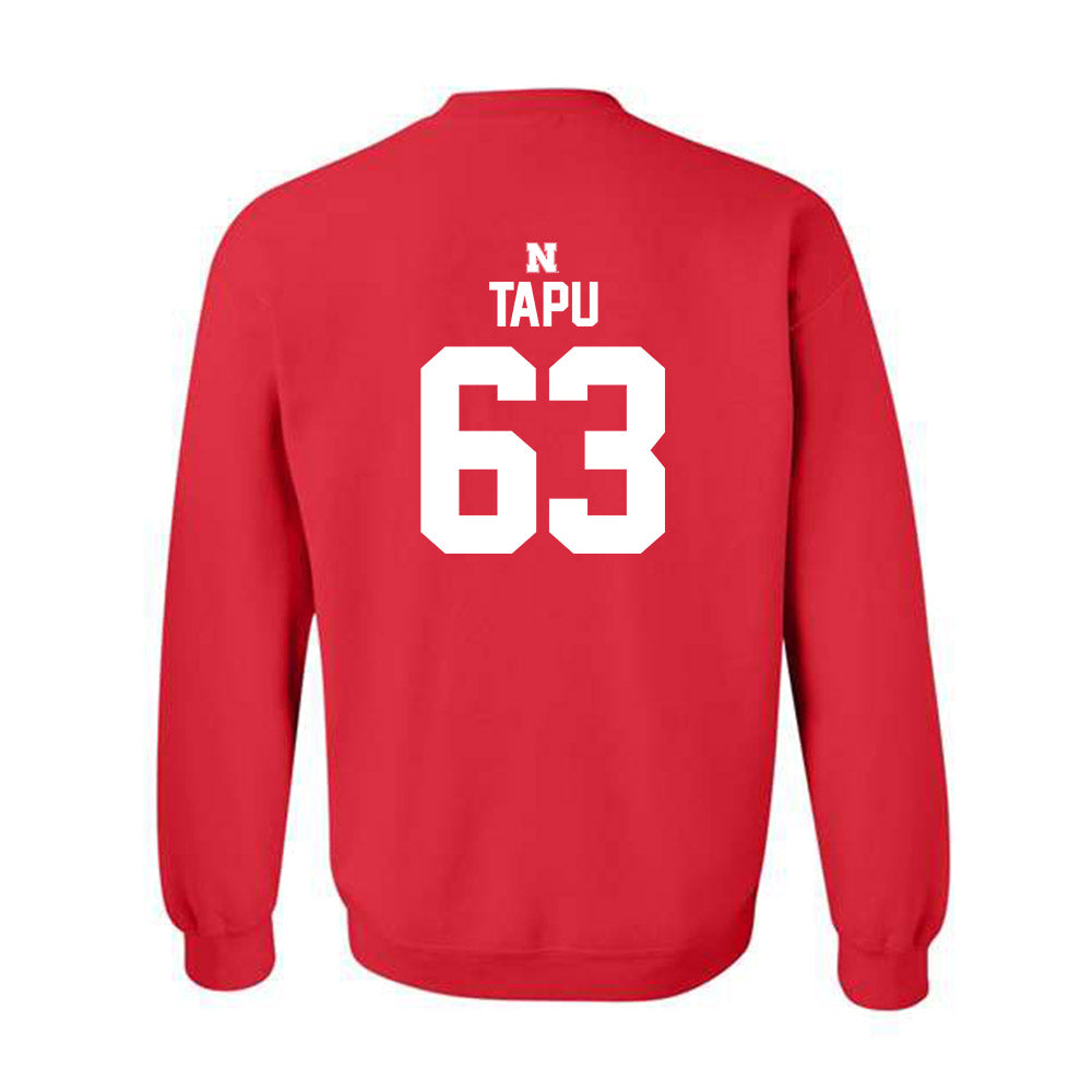 Nebraska - NCAA Football : Brian Tapu - Classic Shersey Crewneck Sweatshirt-1