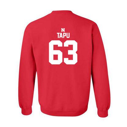 Nebraska - NCAA Football : Brian Tapu - Classic Shersey Crewneck Sweatshirt-1