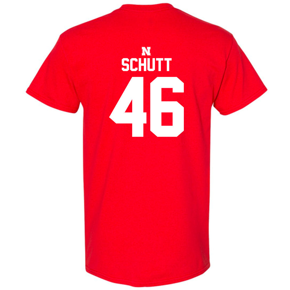 Nebraska - NCAA Football : Connor Schutt - Classic Shersey T-Shirt-1