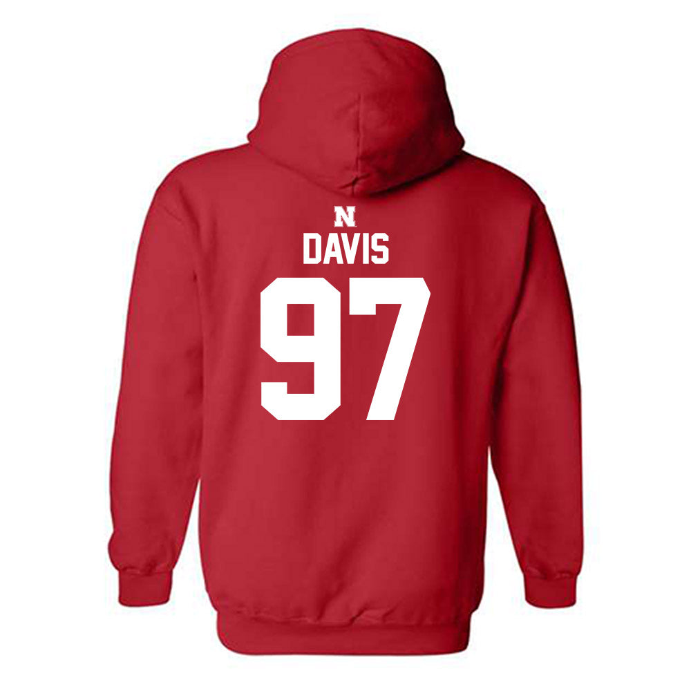 Nebraska - NCAA Football : Keona Davis - Classic Shersey Hooded Sweatshirt-1