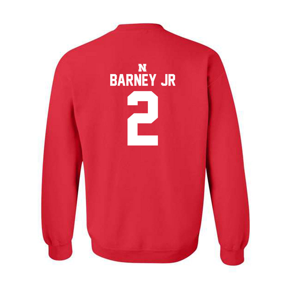 Nebraska - NCAA Football : Jacory Barney Jr - Classic Shersey Crewneck Sweatshirt-1