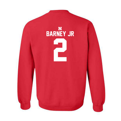 Nebraska - NCAA Football : Jacory Barney Jr - Classic Shersey Crewneck Sweatshirt-1