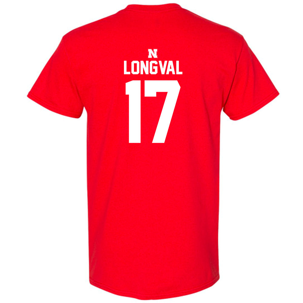 Nebraska - NCAA Football : Luke Longval - T-Shirt