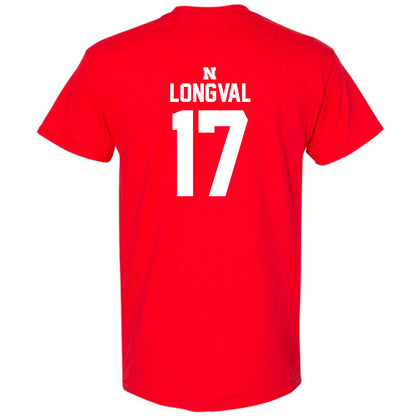 Nebraska - NCAA Football : Luke Longval - T-Shirt