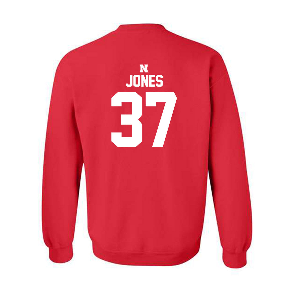 Nebraska - NCAA Football : Donovan Jones - Classic Shersey Crewneck Sweatshirt-1