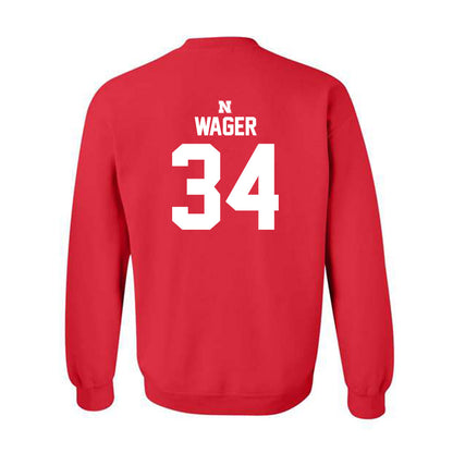 Nebraska - NCAA Football : Gage Wager - Crewneck Sweatshirt