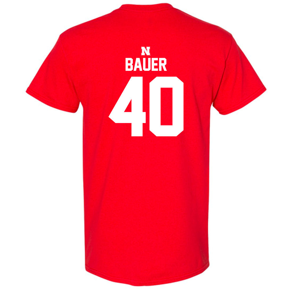 Nebraska - NCAA Football : Rowdy Bauer - T-Shirt