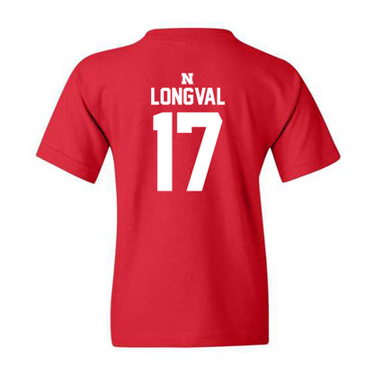 Nebraska - NCAA Football : Luke Longval - Youth T-Shirt