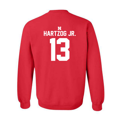 Nebraska - NCAA Football : Malcolm Hartzog Jr. - Classic Shersey Crewneck Sweatshirt