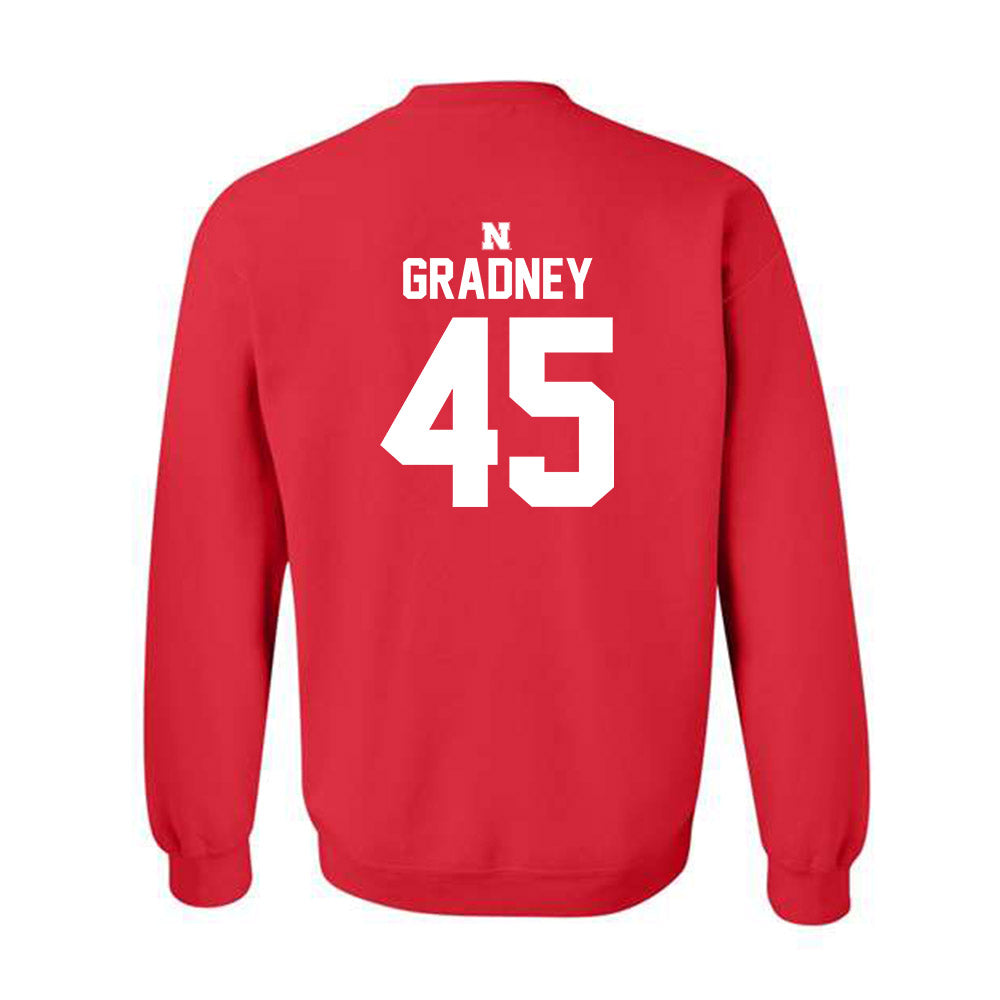 Nebraska - NCAA Football : Roger Gradney - Classic Shersey Crewneck Sweatshirt-1