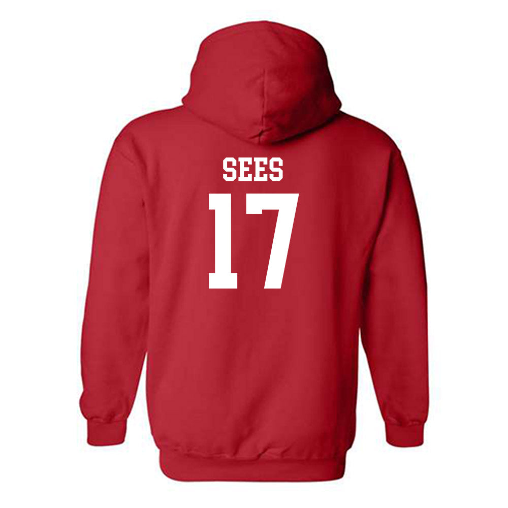 Nebraska - NCAA Women's Soccer : Jo Sees - Classic Shersey Hooded Sweatshirt-1