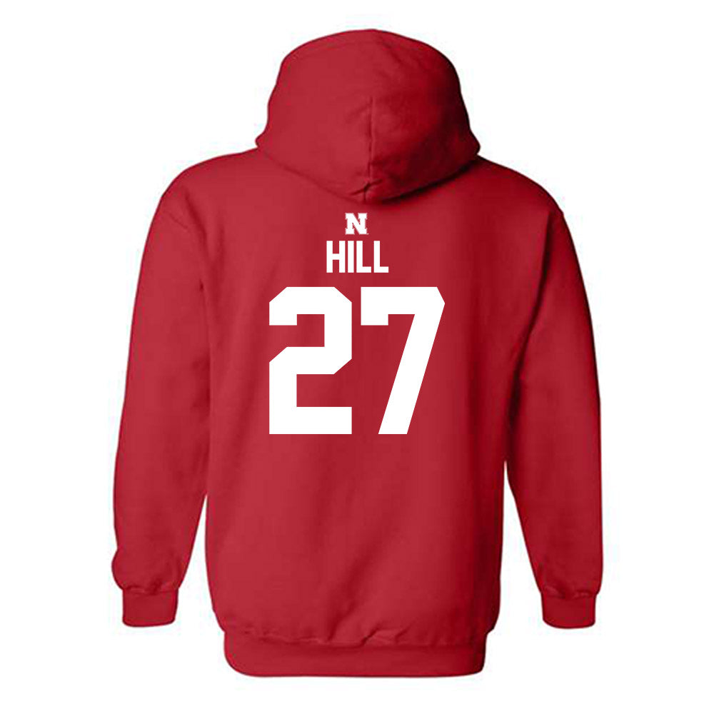 Nebraska - NCAA Softball : Natalia Hill - Classic Shersey Hooded Sweatshirt-1