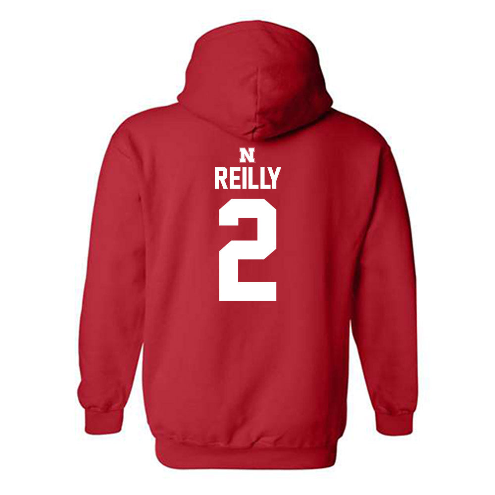 Nebraska - NCAA Women's Volleyball : Bergen Reilly - Classic Shersey Hooded Sweatshirt-1