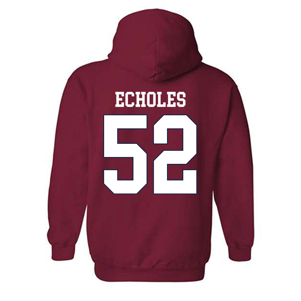 Ole Miss - NCAA Football : William Echoles - Classic Shersey Hooded Sweatshirt-1