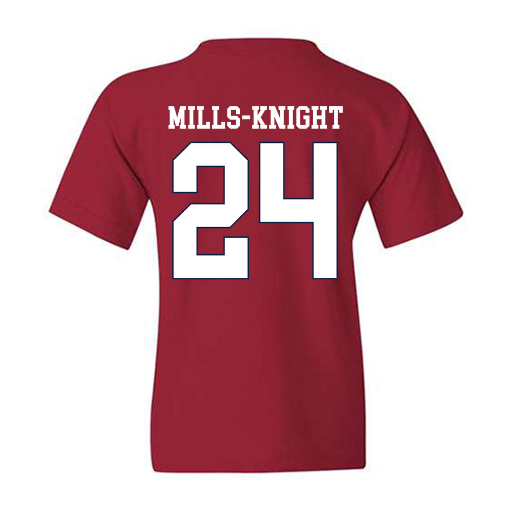 Ole Miss - NCAA Football : Shekai Mills-Knight - Classic Shersey Youth T-Shirt-1