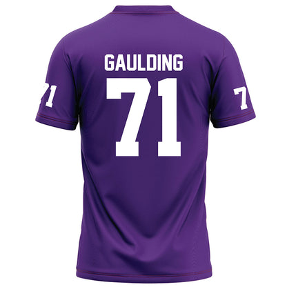 Furman - NCAA Football : Edwin Gaulding - Purple Football Jersey-1