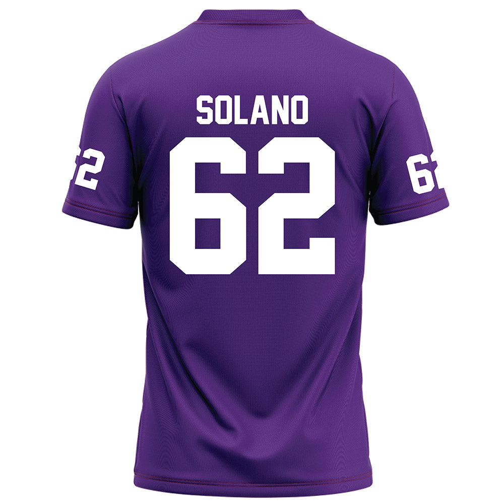 Furman - NCAA Football : Parker Solano - Purple Football Jersey