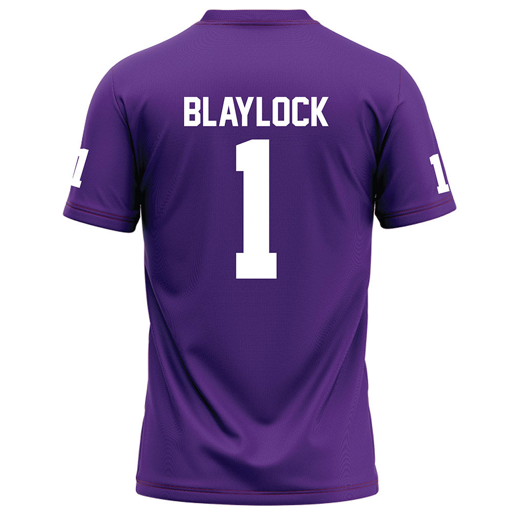 Furman - NCAA Football : Taylen Blaylock - Purple Football Jersey-1